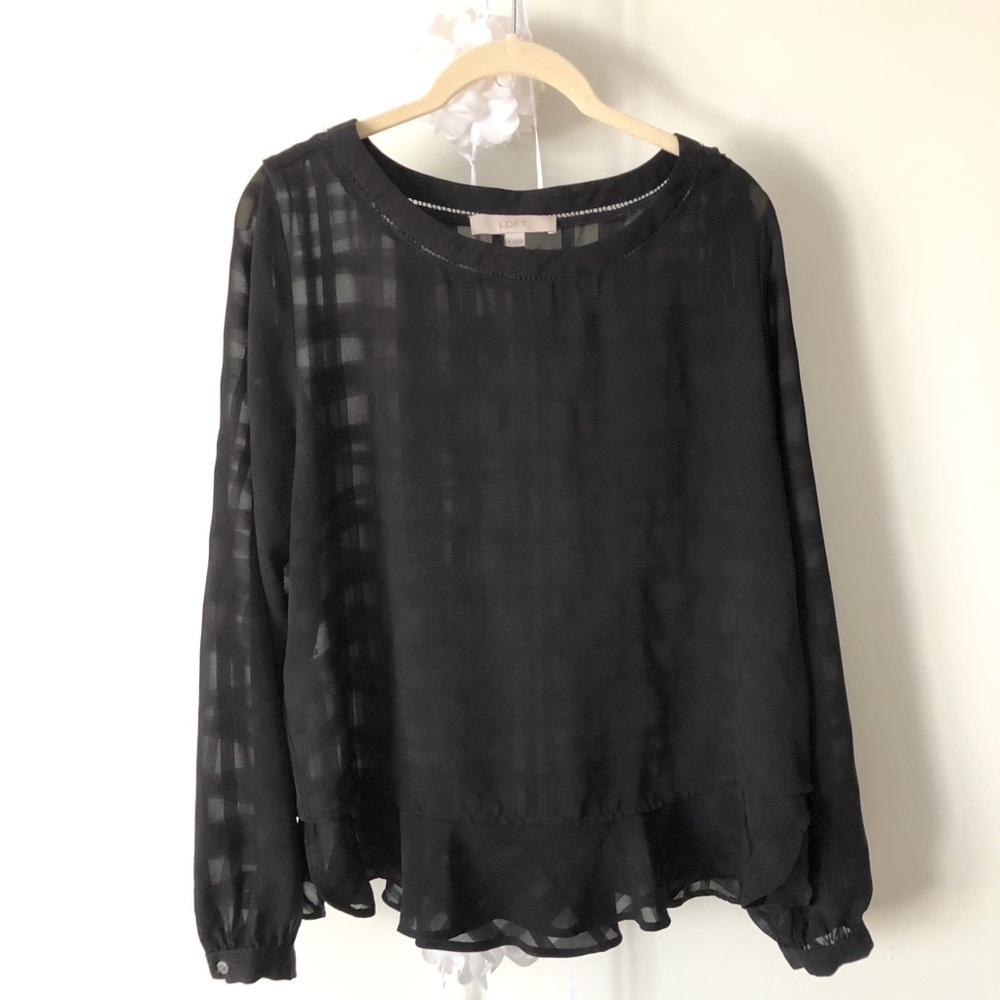Black Loft blouse